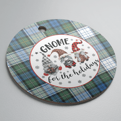 Clan Campbell Dress Ancient Tartan Tartan Crest Gnome Round Ceramic Ornament CK33 Campbell Dress Ancient Tartan Tartan Christmas