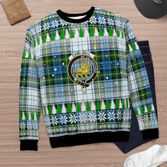 Clan Campbell Dress Crest Tartan Christmas Ugly Sweater IV45 Campbell Dress Crest Tartan Tartan Ugly Sweater