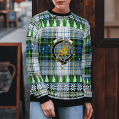 Clan Campbell Dress Crest Tartan Christmas Ugly Sweater IV45 Campbell Dress Crest Tartan Tartan Ugly Sweater