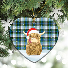 Clan Campbell Dress Tartan Christmas Ceramic Ornament Highland Cows Style VU69 Campbell Dress Tartan Tartan Ornament