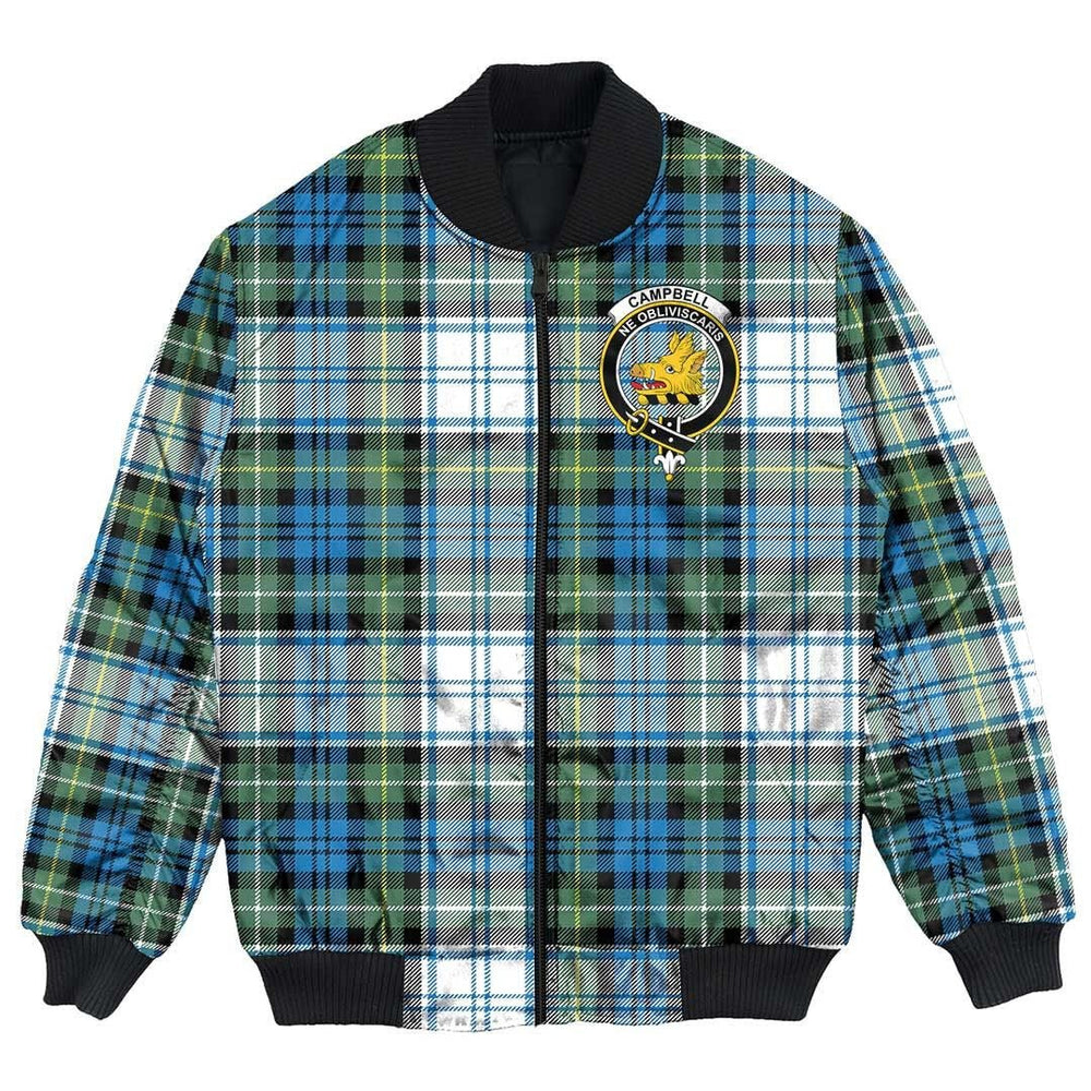 Clan Campbell Dress Tartan Crest Bomber Jacket UH72 Campbell Dress Tartan Tartan Bomber Jacket
