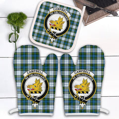 Clan Campbell Dress Tartan Crest Oven Mitt And Pot Holder (2 Oven Mitts + 1 Pot Holder) LC44 Clan Campbell Tartan Today