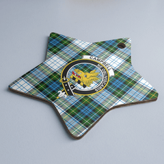 Clan Campbell Dress Tartan Crest Star Ceramic Ornament SR27 Campbell Dress Tartan Tartan Christmas