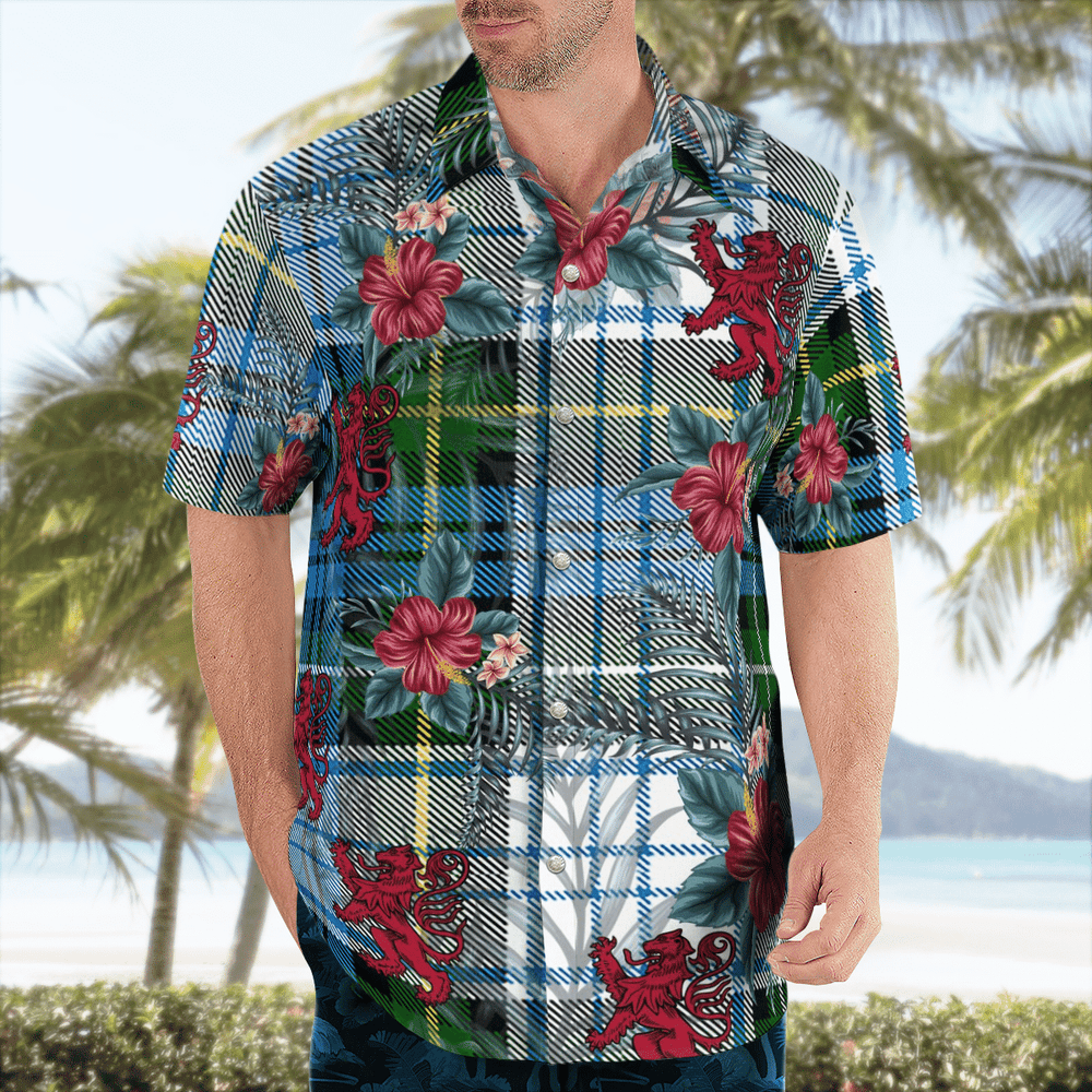Clan Campbell Dress Tartan Scottish Lion Hawaiian Shirt ME65 Campbell Dress Tartan Tartan Hawaii Shirt