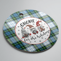 Clan Campbell Dress Tartan Tartan Crest Gnome Round Ceramic Ornament GY56 Campbell Dress Tartan Tartan Christmas