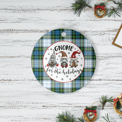 Clan Campbell Dress Tartan Tartan Crest Gnome Round Ceramic Ornament GY56 Campbell Dress Tartan Tartan Christmas