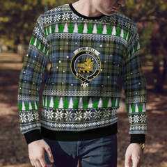 Clan Campbell Faded Crest Tartan Christmas Ugly Sweater AG20 Campbell Faded Crest Tartan Tartan Ugly Sweater