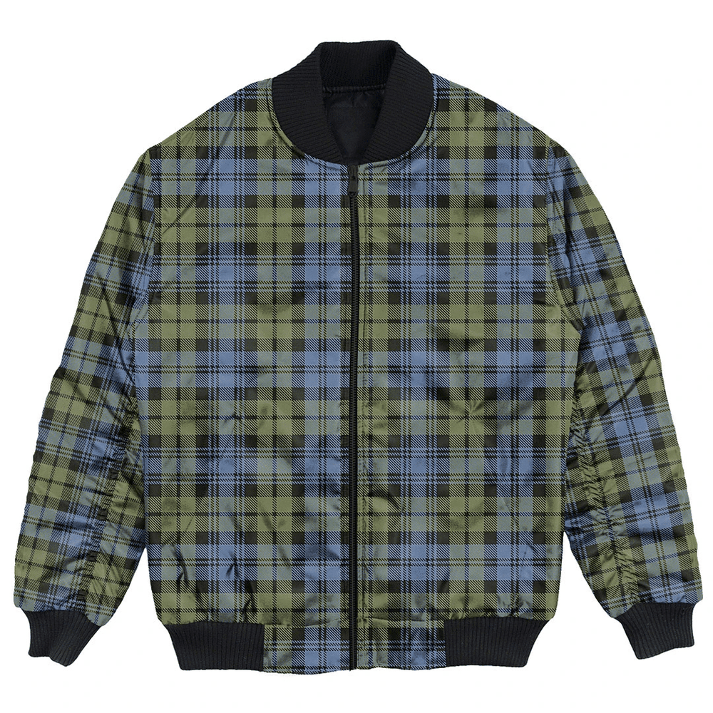Clan Campbell Faded Tartan Clan Bomber Jacket ZX33 Campbell Faded Tartan Tartan Bomber Jacket