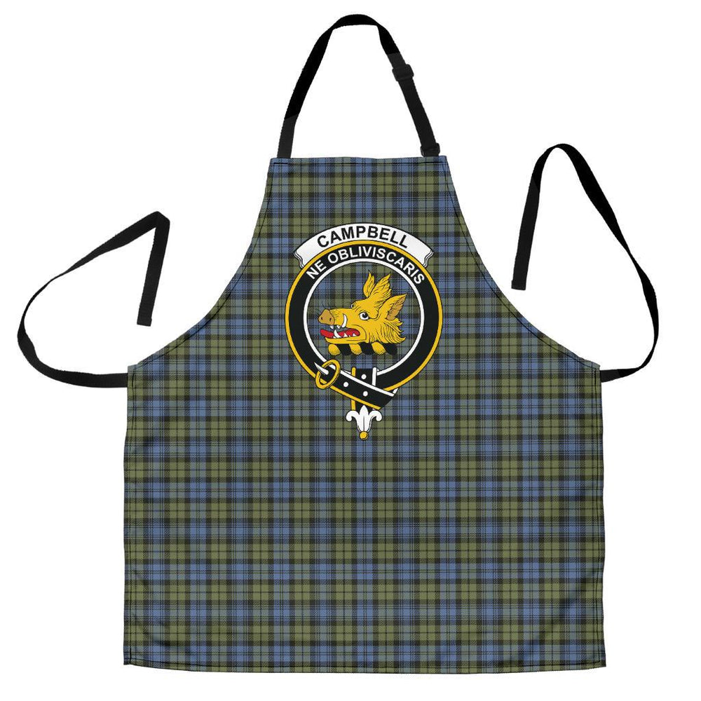 Clan Campbell Faded Tartan Crest Apron ZN22 Clan Campbell Tartan Today