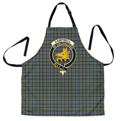 Clan Campbell Faded Tartan Crest Apron ZN22 Clan Campbell Tartan Today