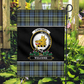 Clan Campbell Faded Tartan Crest Garden Flag - Welcome CP64 Clan Campbell Tartan Today