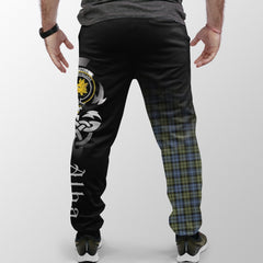 Clan Campbell Faded Tartan Crest Jogger Sweatpants Alba Celtic Style FJ87 Clan Campbell Tartan Today