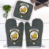 Clan Campbell Faded Tartan Crest Oven Mitt And Pot Holder (2 Oven Mitts + 1 Pot Holder) LN72 Clan Campbell Tartan Today