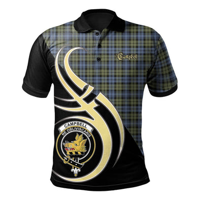Clan Campbell Faded Tartan Polo Shirt - Believe In Me Style