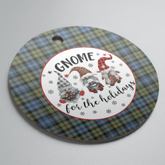 Clan Campbell Faded Tartan Tartan Crest Gnome Round Ceramic Ornament CP35 Campbell Faded Tartan Tartan Christmas