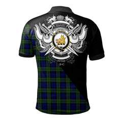 Clan Campbell Modern Clan - Military Polo Shirt IU81 Campbell Modern Tartan Tartan Polo