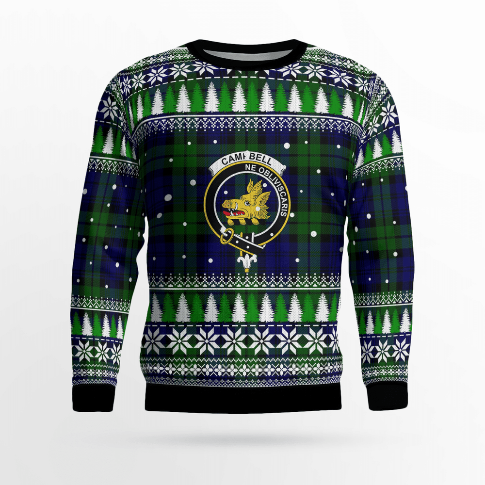 Clan Campbell Modern Crest Tartan Christmas Ugly Sweater IG26 Campbell Modern Crest Tartan Tartan Ugly Sweater