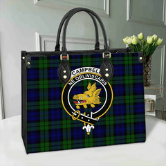 Clan Campbell Modern Tartan Crest Leather Bag NJ54 Clan Campbell Tartan Today