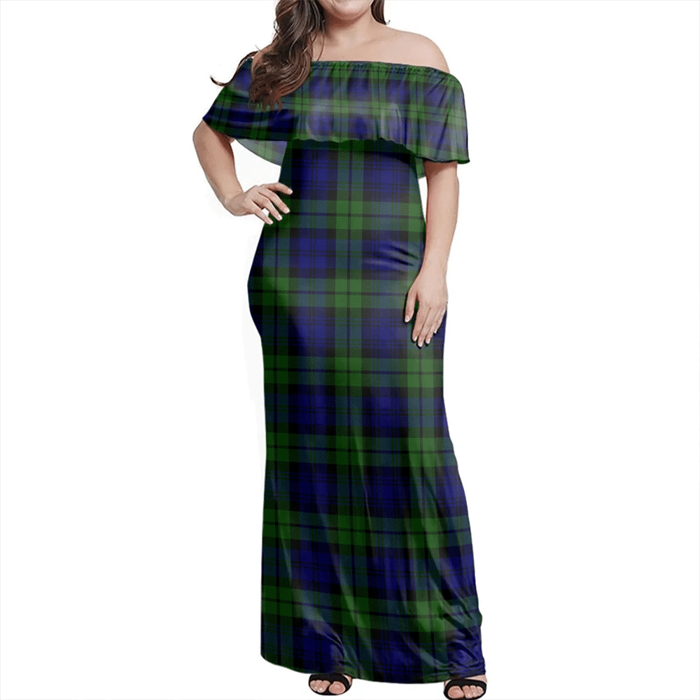 Clan Campbell Modern Tartan Hawaii Dress AU32 Clan Campbell Tartan Hawaii Dress