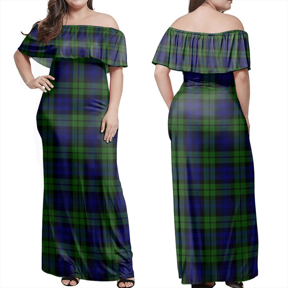 Clan Campbell Modern Tartan Hawaii Dress AU32 Clan Campbell Tartan Hawaii Dress