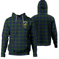 Clan Campbell Modern Tartan Hoodie Crest MO3XVEDD-1 Campbell Modern Tartan Hoodies