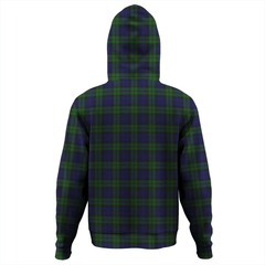 Clan Campbell Modern Tartan Hoodie Crest MO3XVEDD-1 Campbell Modern Tartan Hoodies