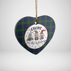 Clan Campbell Modern Tartan Tartan Crest Gnome Heart Ceramic Ornament XM97 Campbell Modern Tartan Tartan Christmas