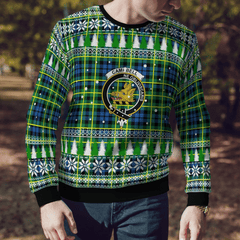 Clan Campbell of Breadalbane Ancient Crest Tartan Christmas Ugly Sweater JN27 Campbell of Breadalbane Ancient Crest Tartan Tartan Ugly Sweater