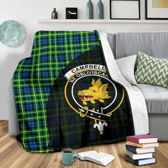 Clan Campbell of Breadalbane Ancient Tartan Crest Blanket Wave Style LM96 Clan Campbell of Breadalbane Tartan Today