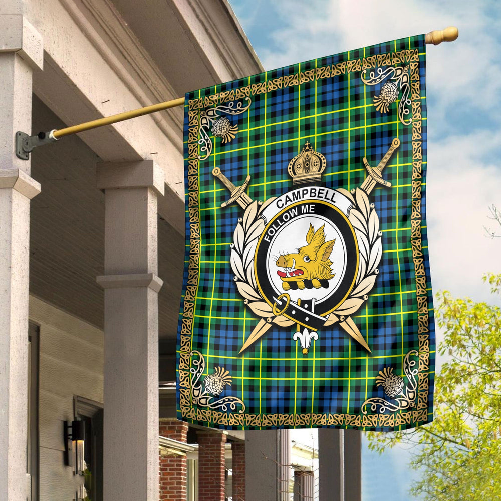 Clan Campbell of Breadalbane Ancient Tartan Crest Garden Flag - Celtic Thistle NC40 Clan Campbell of Breadalbane Tartan Today