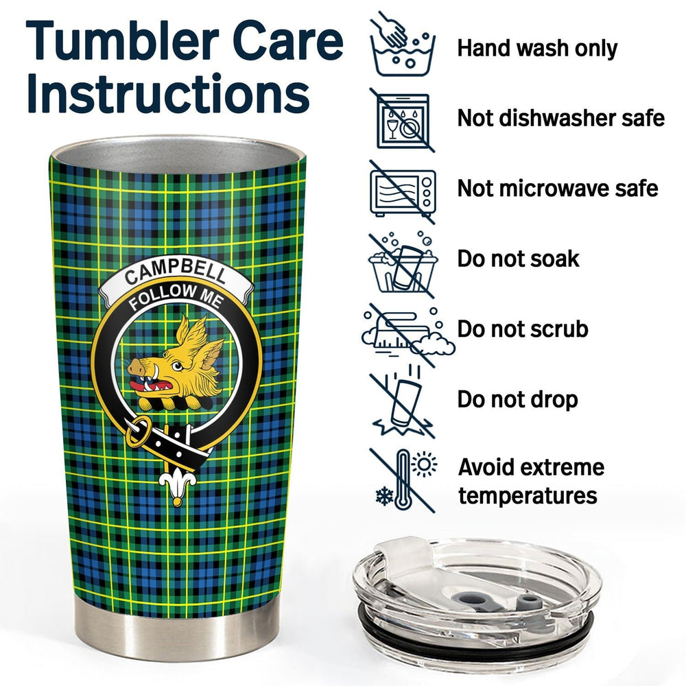 Clan Campbell of Breadalbane Ancient Tartan Crest Tumbler IK17 Clan Campbell of Breadalbane Tartan Today