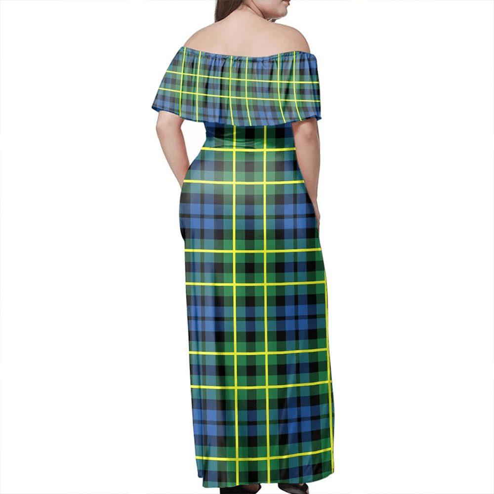 Clan Campbell Of Breadalbane Ancient Tartan Hawaii Dress OW63 Clan Campbell of Breadalbane Tartan Hawaii Dress