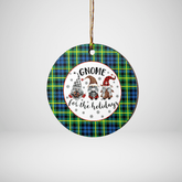 Clan Campbell of Breadalbane Ancient Tartan Tartan Crest Gnome Round Ceramic Ornament HY83 Campbell of Breadalbane Ancient Tartan Tartan Christmas