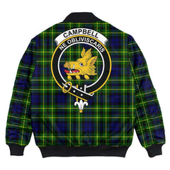 Clan Campbell of Breadalbane Modern Tartan Crest Bomber Jacket RB72 Campbell of Breadalbane Modern Tartan Tartan Bomber Jacket