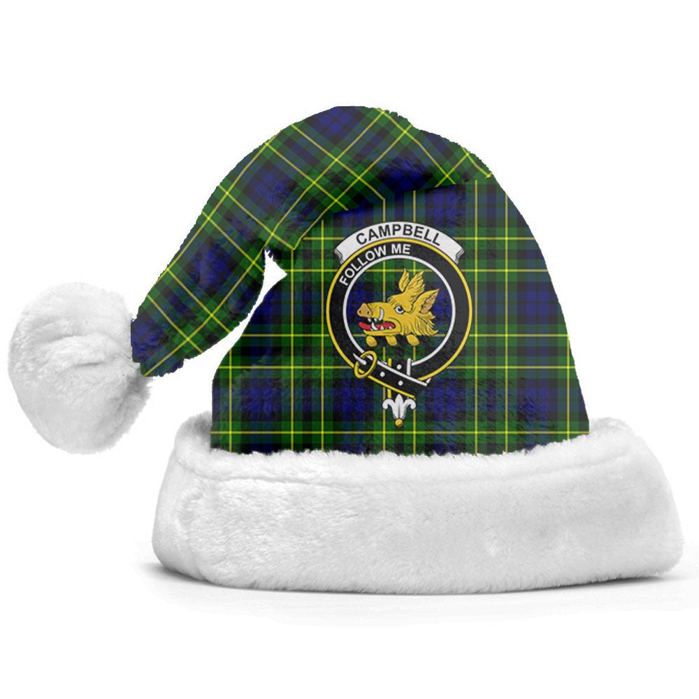 Clan Campbell of Breadalbane Modern Tartan Crest Christmas Santa Hat XC88 Campbell of Breadalbane Modern Tartan Tartan Santa Hat
