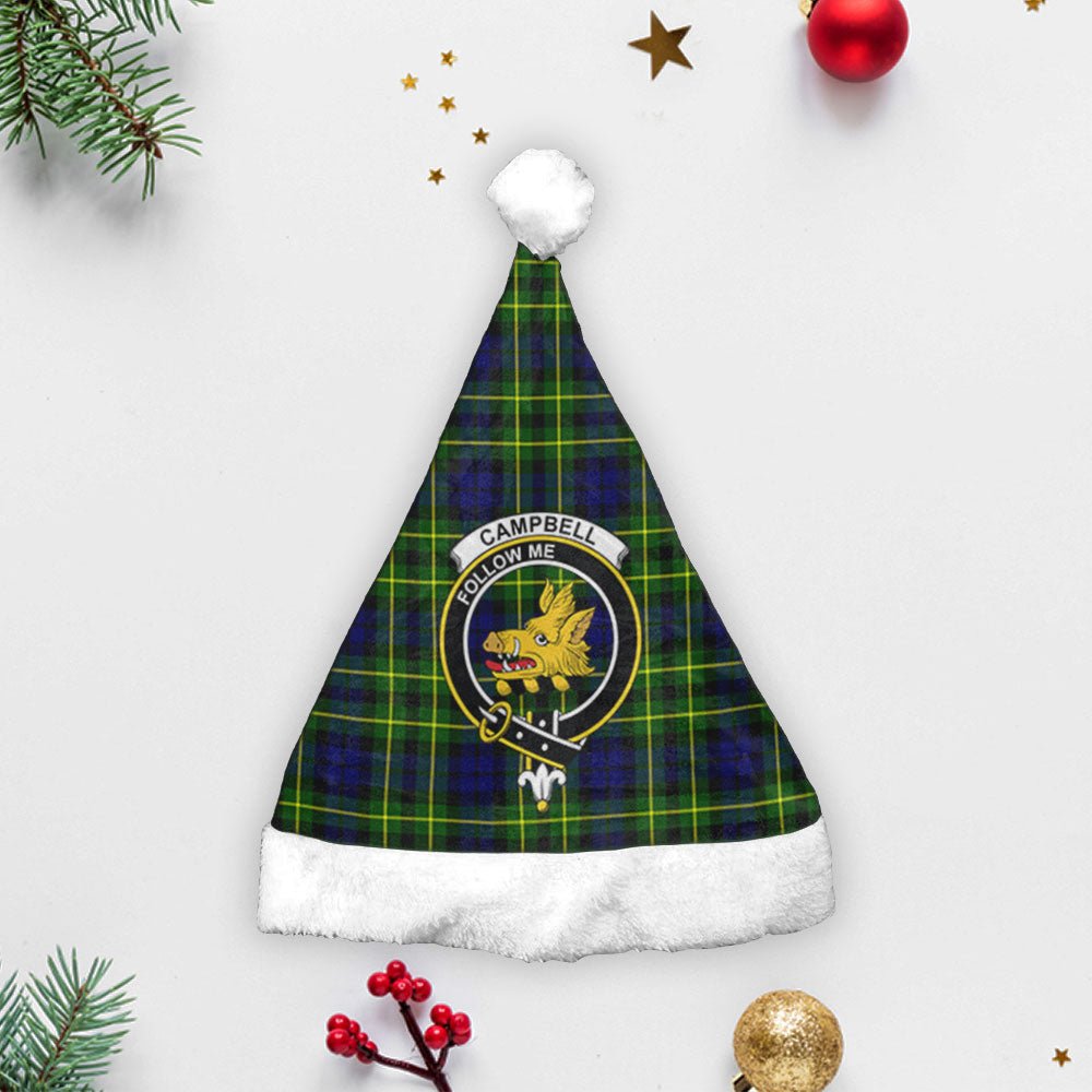 Clan Campbell of Breadalbane Modern Tartan Crest Christmas Santa Hat XC88 Campbell of Breadalbane Modern Tartan Tartan Santa Hat