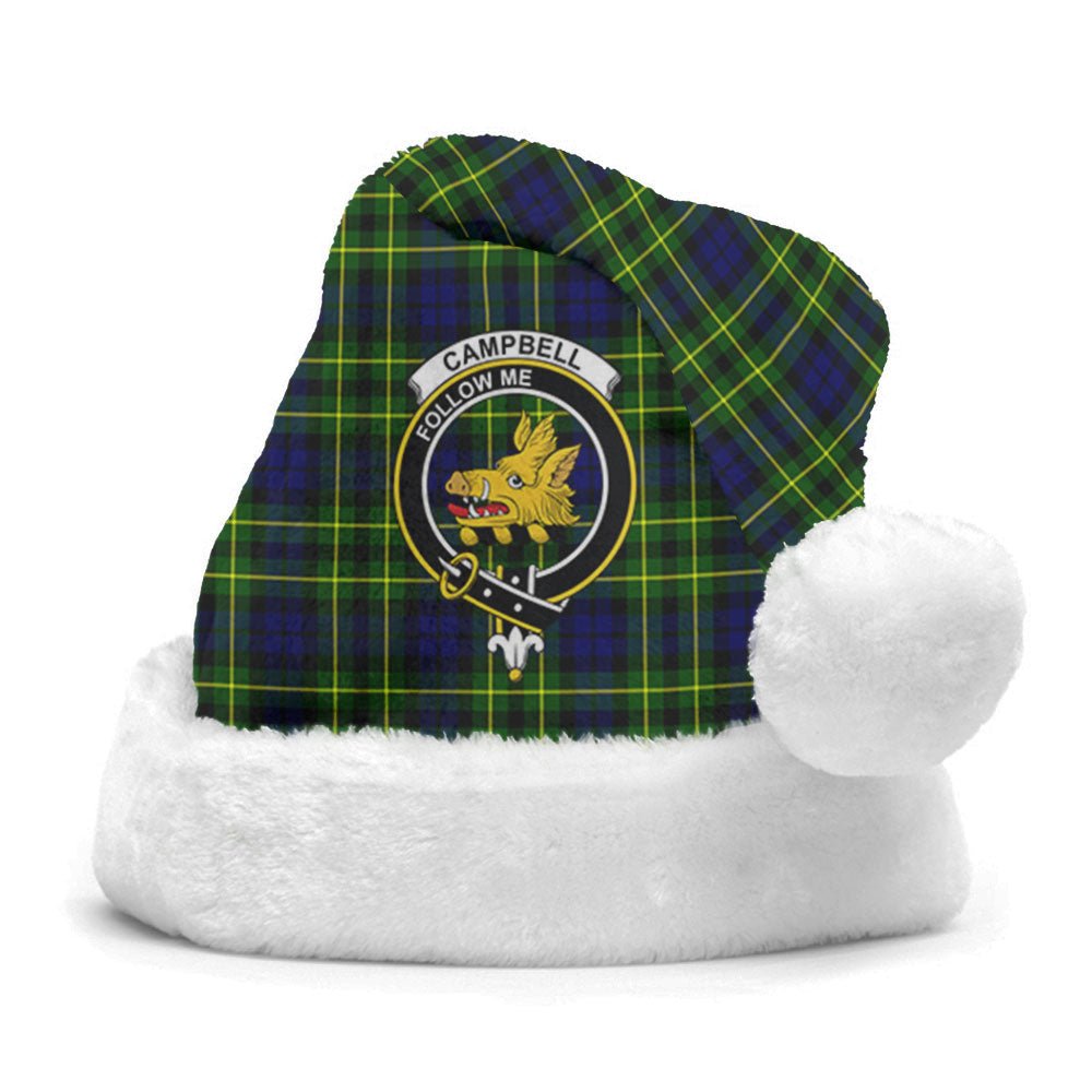 Clan Campbell of Breadalbane Modern Tartan Crest Christmas Santa Hat XC88 Campbell of Breadalbane Modern Tartan Tartan Santa Hat