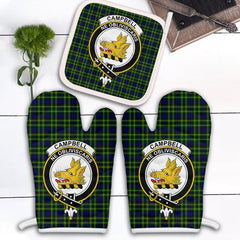 Clan Campbell Of Breadalbane Modern Tartan Crest Oven Mitt And Pot Holder (2 Oven Mitts + 1 Pot Holder) WR85 Clan Campbell of Breadalbane Tartan Today