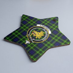 Clan Campbell of Breadalbane Modern Tartan Crest Star Ceramic Ornament MG18 Campbell of Breadalbane Modern Tartan Tartan Christmas