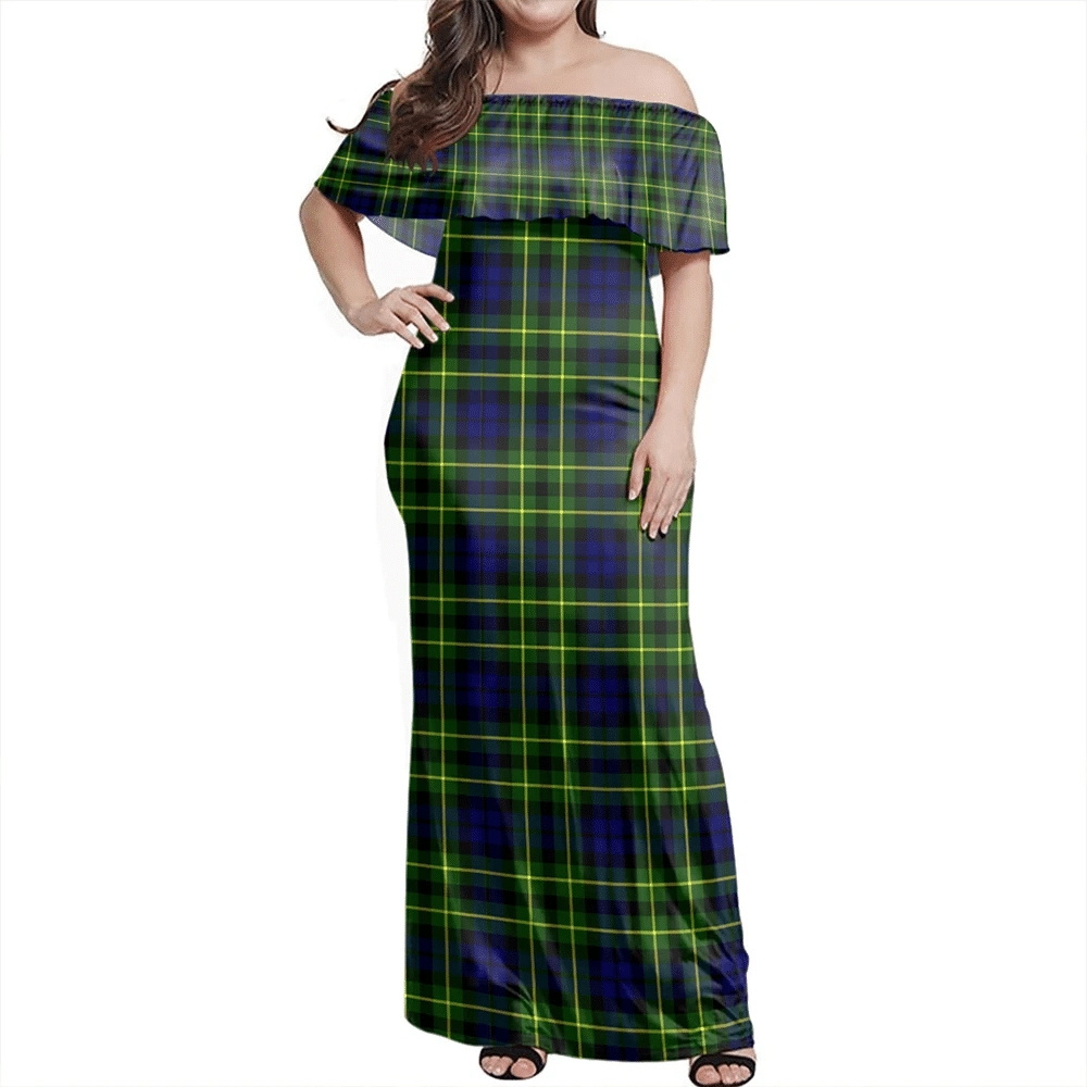 Clan Campbell Of Breadalbane Modern Tartan Hawaii Dress LD54 Clan Campbell of Breadalbane Tartan Hawaii Dress