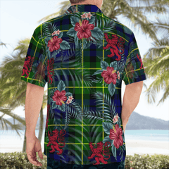 Clan Campbell of Breadalbane Modern Tartan Scottish Lion Hawaiian Shirt ZS17 Campbell of Breadalbane Modern Tartan Tartan Hawaii Shirt