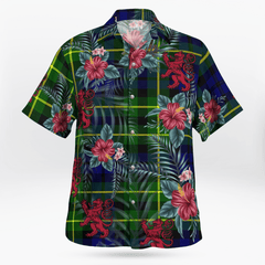 Clan Campbell of Breadalbane Modern Tartan Scottish Lion Hawaiian Shirt ZS17 Campbell of Breadalbane Modern Tartan Tartan Hawaii Shirt