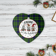 Clan Campbell of Breadalbane Modern Tartan Tartan Crest Gnome Heart Ceramic Ornament KE48 Campbell of Breadalbane Modern Tartan Tartan Christmas
