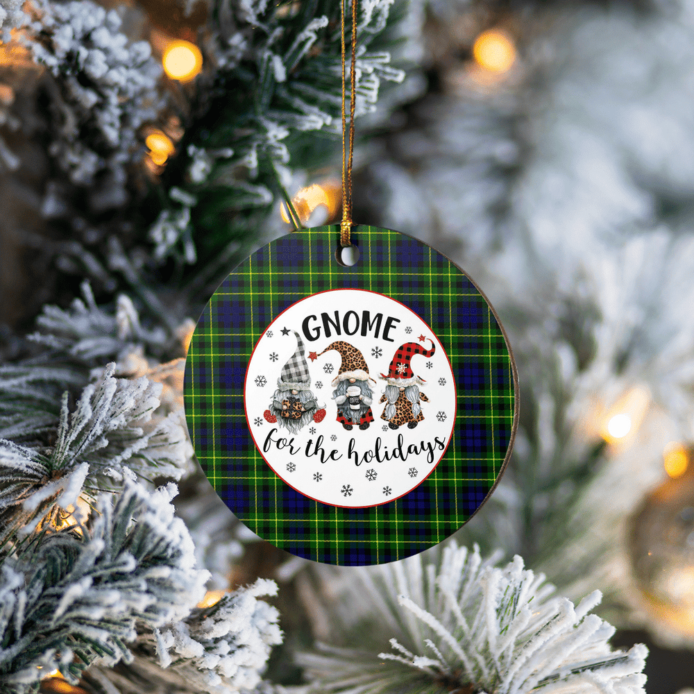 Clan Campbell of Breadalbane Modern Tartan Tartan Crest Gnome Round Ceramic Ornament PP24 Campbell of Breadalbane Modern Tartan Tartan Christmas