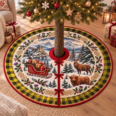 Clan MacLeod of Lewis Ancient Tartan Highland Christmas Tree Skirt