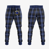 Clan Clark (Lion) Tartan Crest Jogger Sweatpants QB30 Clan Clark Tartan Today