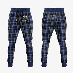Clan Clark (Lion) Tartan Crest Jogger Sweatpants QB30 Clan Clark Tartan Today
