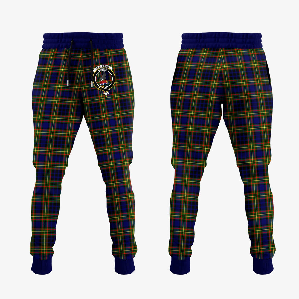 Clan Clelland Modern Tartan Crest Jogger Sweatpants SL34 Clan Clelland Tartan Today
