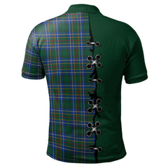 Clan Cockburn Ancient Tartan Polo Shirt - Lion Rampant And Celtic Thistle Style TS22 Cockburn Ancient Tartan Tartan Polo