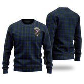 Clan Cockburn Blue Tartan Christmas Ugly Sweater FA73 Cockburn Blue Tartan Tartan Sweater